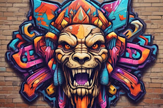 do graffiti art design for your logo or word