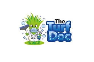 design elegant grass cleaning and repair logo