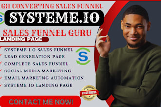 build a high converting systeme io sales funnel and landing page