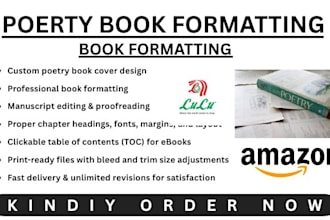 do poetry book cover, book formatting amazon edit fiction novel