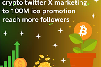 promote crypto x, token launch, twitter acct manager, engage for solana project