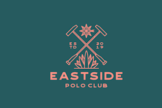 design bar restaurant and polo club logo