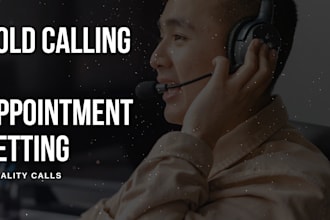 do cold calls to generate leads and set appointments