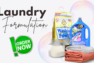 develop formulation for laundry, soaps,detergents, shampoo or  toiletry products