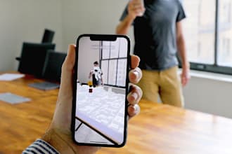 make ar augmented reality app using unity , vuforia , arkit or arcore