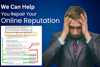 do online reputation, ORM and suppress any negative link