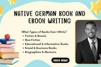 write your ebook or book in german as a ghostwriter
