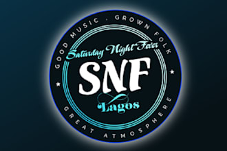 design modern monogram disco event logo