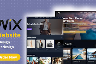build wix website design, wix redesign, wix ecommerce wix online store wix blog