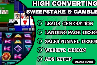 provide exclusive sweepstakes leads gambler leads for USA or any targeted region