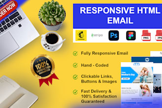 code responsive HTML email template