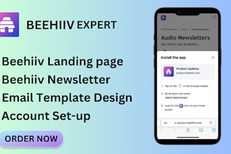setup beehiiv account, beehive landing page, beehiv ai newsletter template