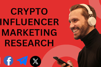 research 100k best organic crypto telegram, twitter youtube influencer list