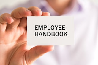 provide written content for your employee handbook