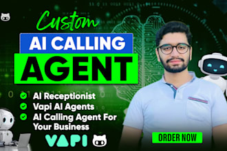 build custom ai calling agent or ai receptionist for your business