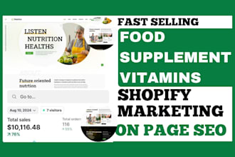 do food supplement vitamins dropshipping shopify marketing with meta ads