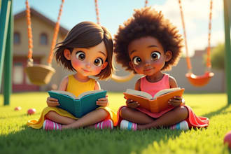 design african american children book illustration and book cover storybook