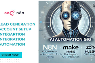 create advanced ai agent with n8n and crewai