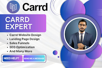 fix carrd website, carrd website design, carrd landing page design, event pages