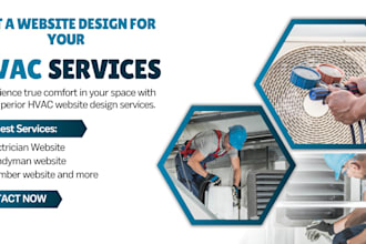 build responsive home service website plumber hvac handyman electrician website