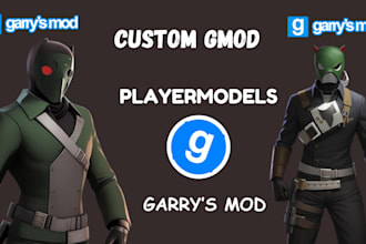 create port custom 3d gmod character garrys mod sfm mmd playermodel vrc avatar