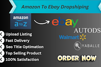 do amazon to ebay dropshipping product research listing seo store