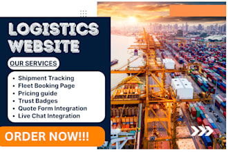 design freight hauling truck car construction logistics trucking towing website
