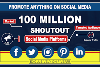 promote and advertise your website business or anything