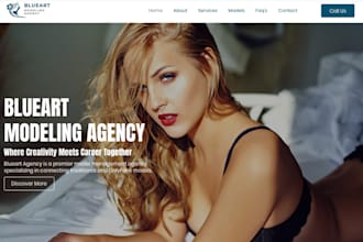 design onlyfans agency website modeling website onlyfans management website
