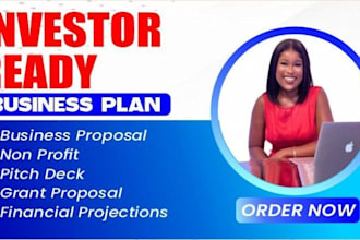 write investor business plan with financial plan for startup