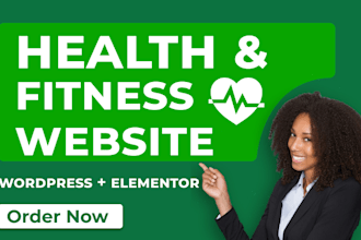 design or redesign a website for health, fitness, or wellness business