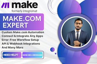 make com made com integromat automation make com api scenario zapier expert