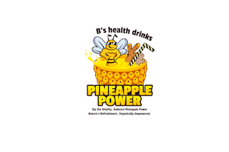 design awesome pineapple power logo