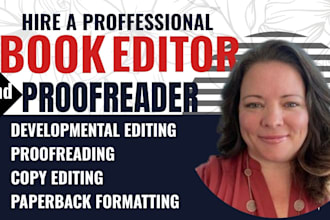 proofread, copy edit sci fi, short story, picture developmental book editor