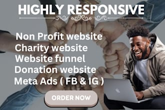 design ngo website charity donation website non profit website on wordpress