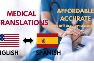 translate any medical text from english to spanish