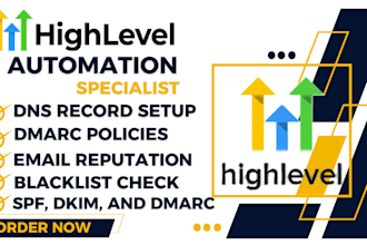 setup authentication of dmarc, spf, dkim for email deliverability in gohighlevel