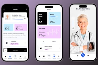 build professional hipaa compliant telehealth app, telemedicine app, medical app