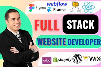 be your full stack backend frontend odoo figma wix shopify wordpress developer