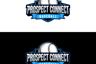 design prospect connect baseball logo
