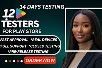 provide real 12 tester or 20 tester for google play console closed testing