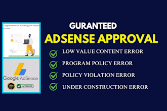 ready your website for guaranteed google adsense approval