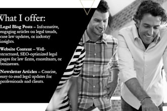 write legal content for your blog, website or newsletter