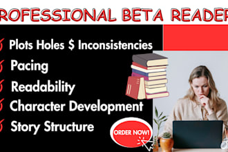 beta read and critique your manuscript fiction nonfiction fantasy memoir novel