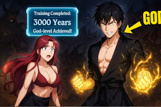 design eye catching thumbnails for your manhwa recap videos
