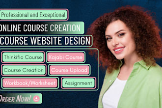 create online course creation learnworlds course upload thinkific kajabi website