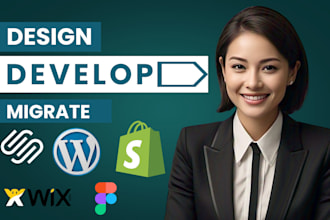 design, redesign, migrate, transfer wordpress, wix, shopify, squarespace website