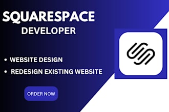 design or redesign a responsive modern squarespace website with SEO development