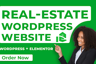 design or redesign a real estate website with property listings