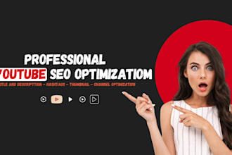 do youtube channel SEO and thumbnail creattion
